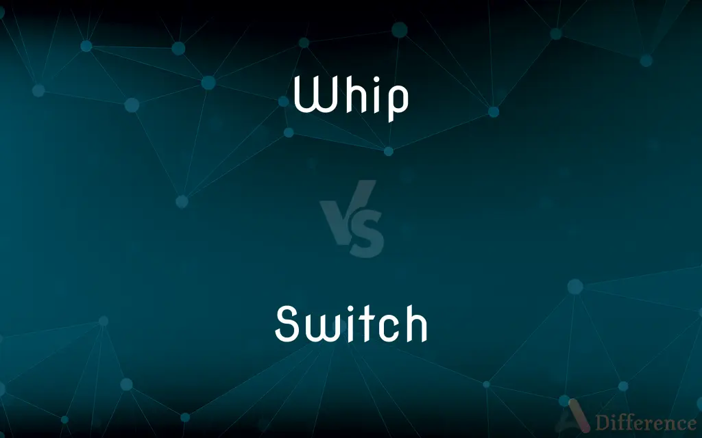 Whip vs. Switch — What's the Difference?