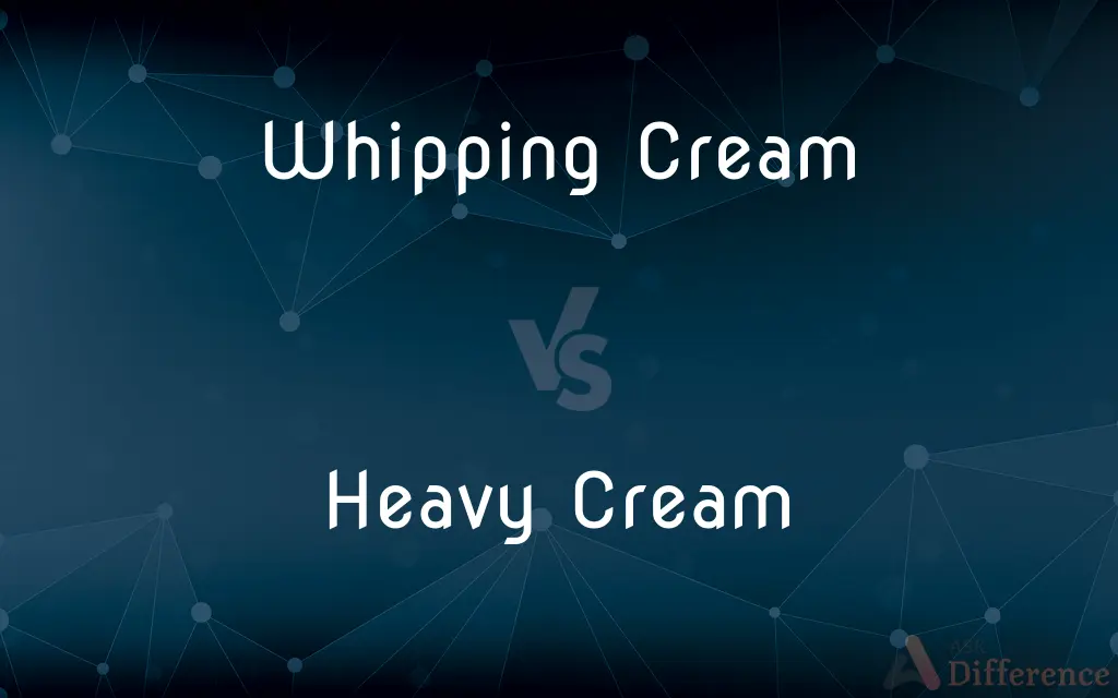 Whipping Cream vs. Heavy Cream — What's the Difference?