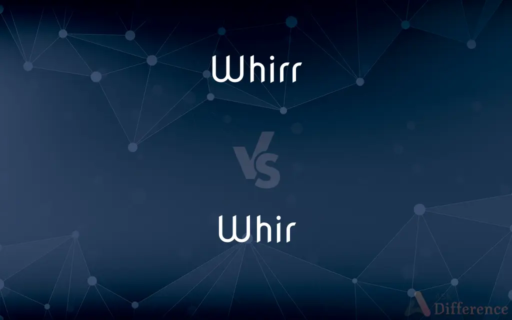 Whirr vs. Whir — What's the Difference?