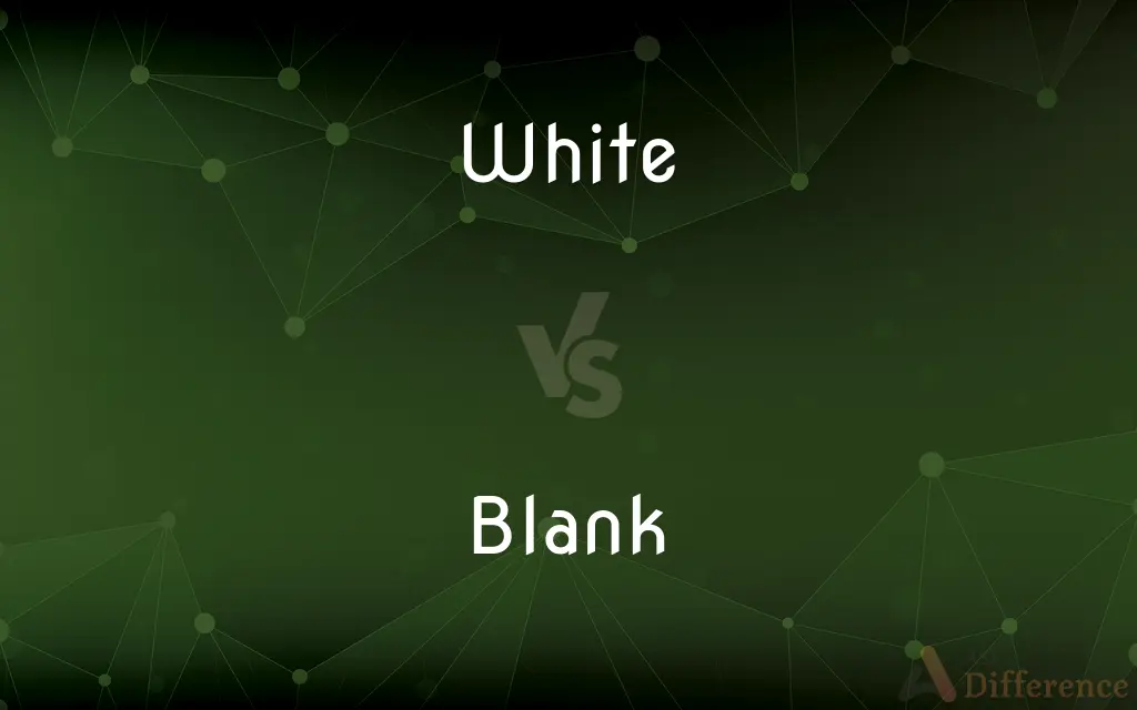 White vs. Blank — What's the Difference?