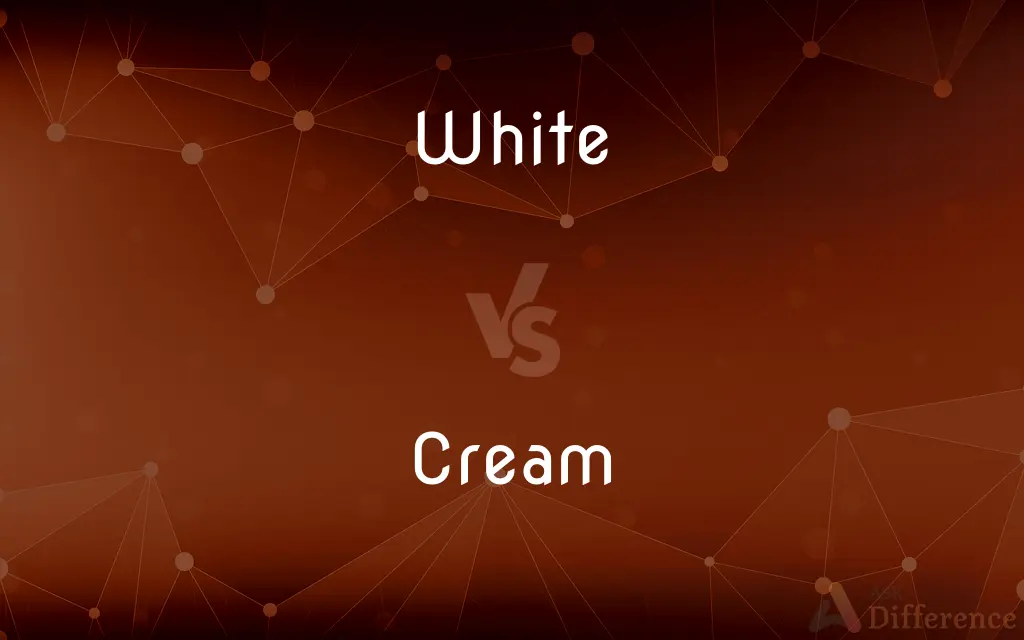 White vs. Cream — What's the Difference?