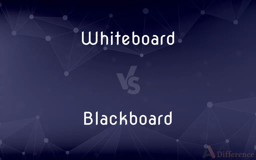 Whiteboard vs. Blackboard — What's the Difference?