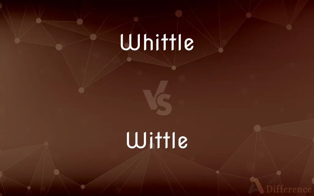 Whittle vs. Wittle — What's the Difference?