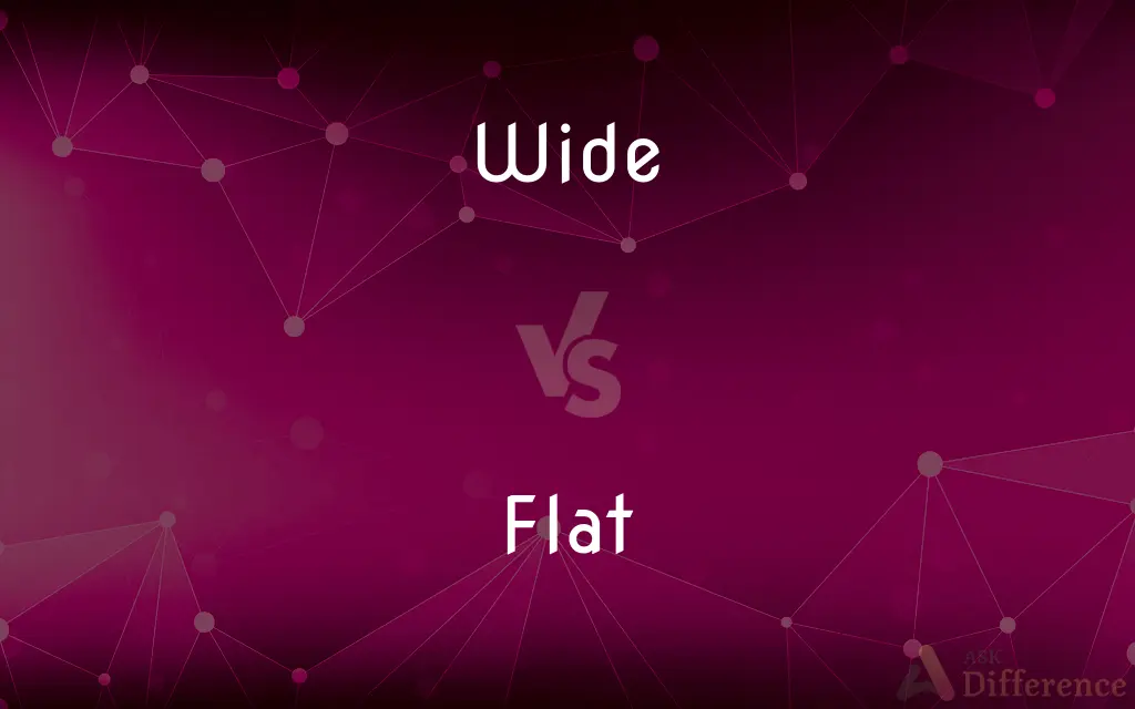 Wide vs. Flat — What's the Difference?