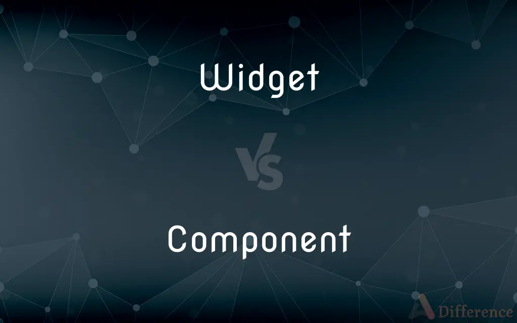Widget vs. Component — What's the Difference?