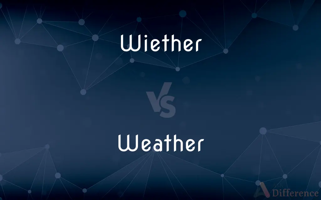 Wiether vs. Weather — Which is Correct Spelling?