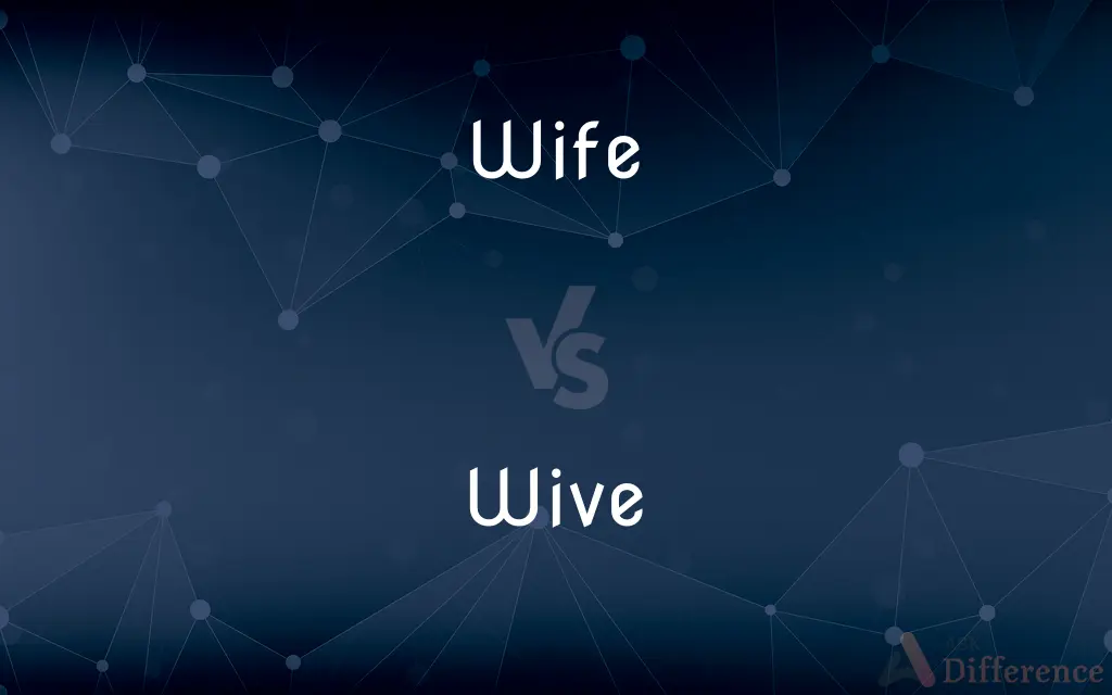 Wife vs. Wive — What's the Difference?
