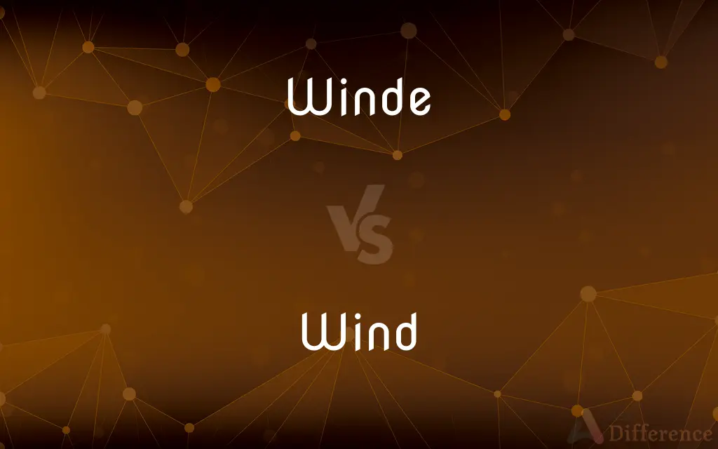 Winde vs. Wind — What's the Difference?