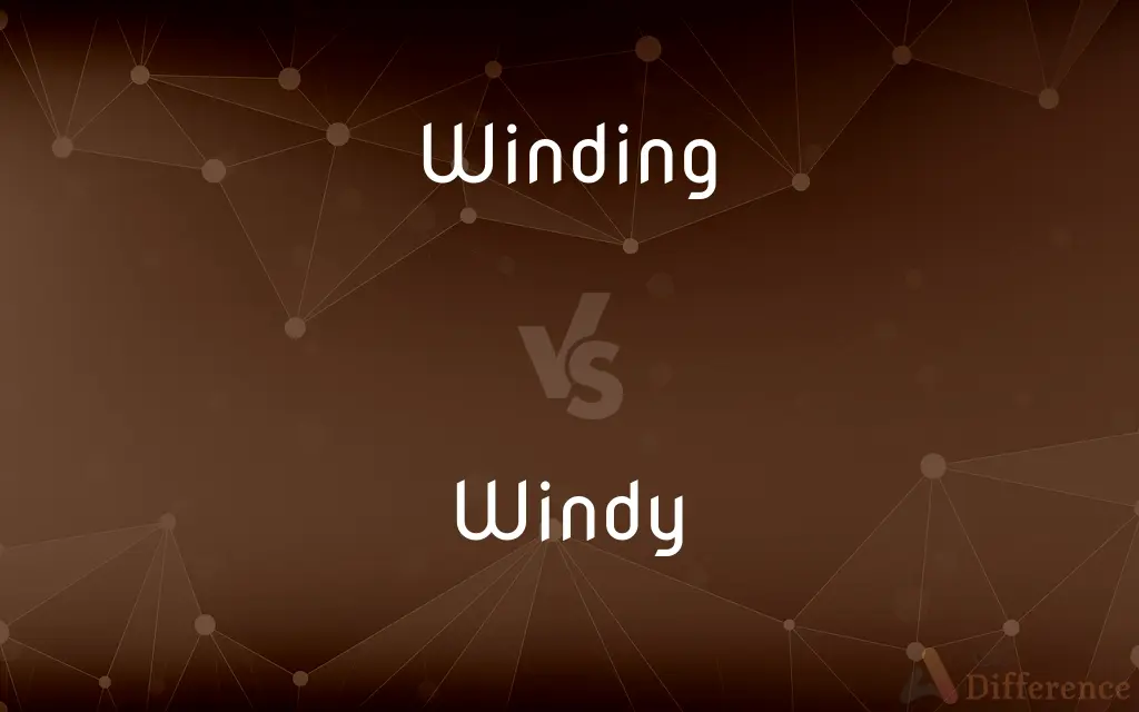 Winding vs. Windy — What's the Difference?