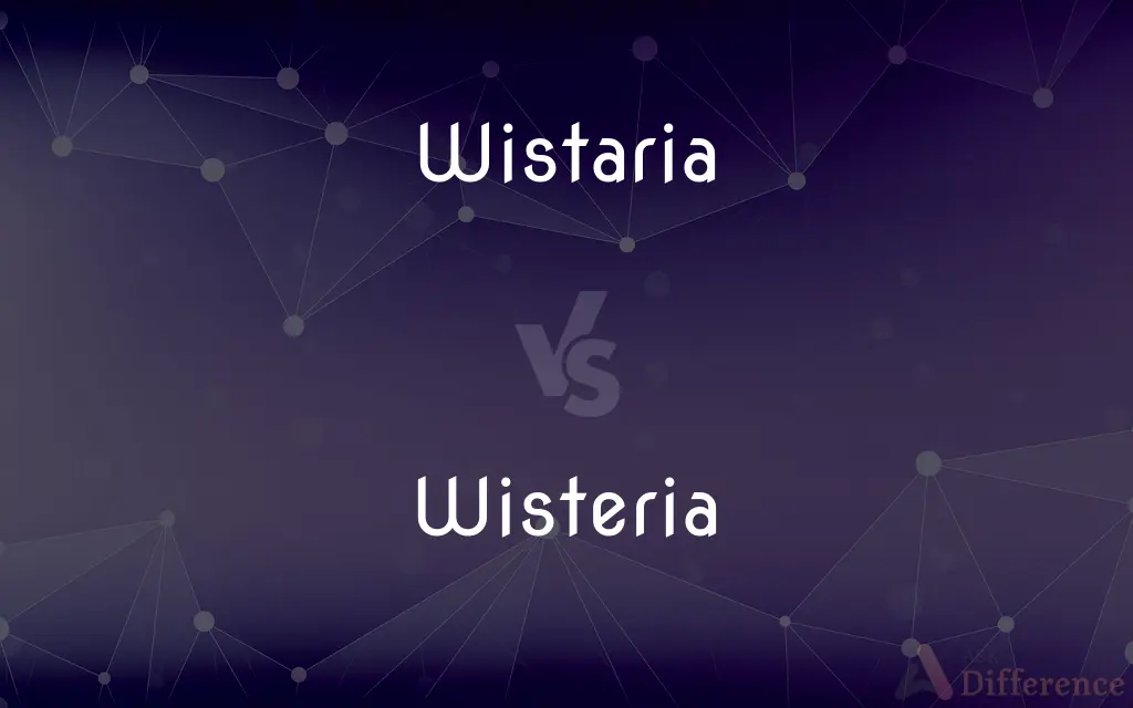 Wistaria vs. Wisteria — What's the Difference?