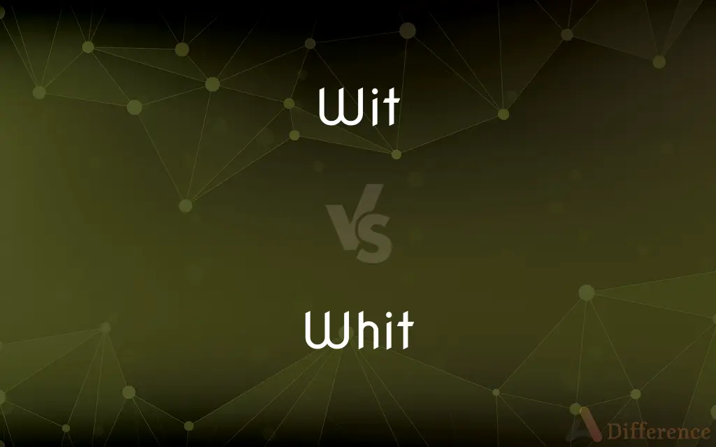Wit vs. Whit — What's the Difference?