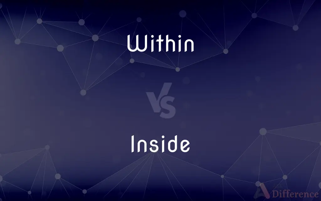Within vs. Inside — What's the Difference?