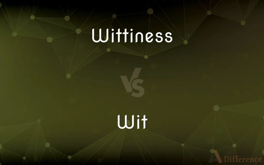 Wittiness vs. Wit — What's the Difference?
