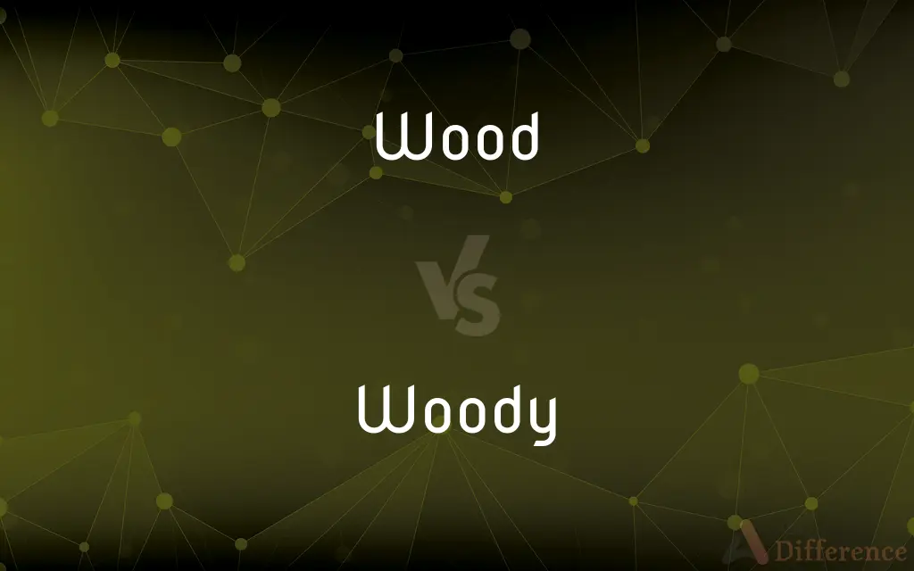 Wood vs. Woody — What's the Difference?