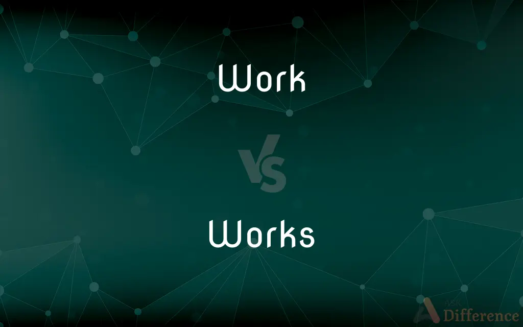 Work vs. Works — What's the Difference?