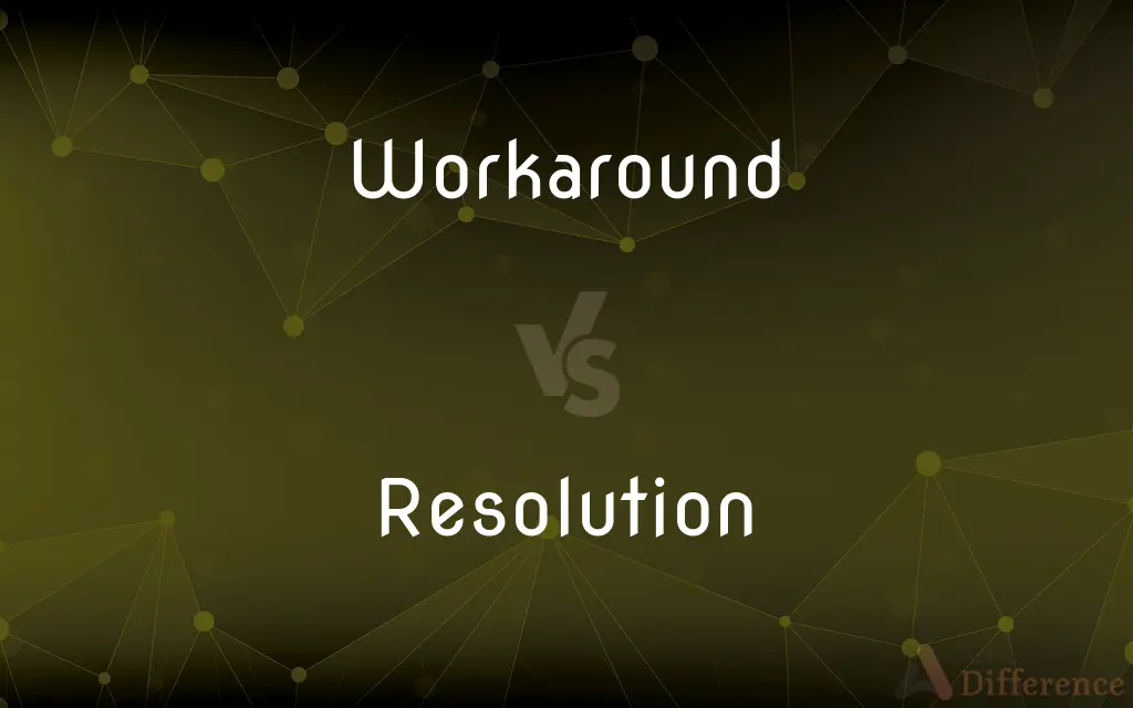 Workaround vs. Resolution — What's the Difference?