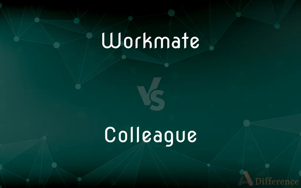 Workmate vs. Colleague — What's the Difference?