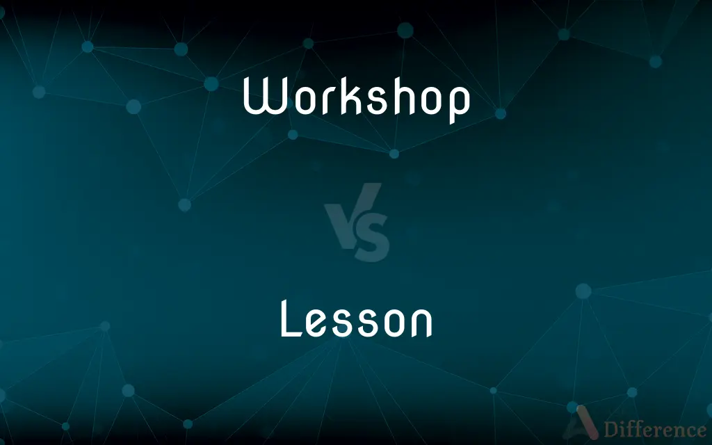 Workshop vs. Lesson — What's the Difference?
