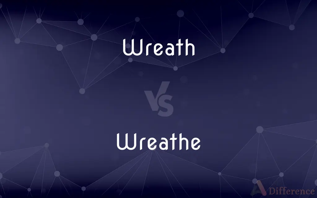 Wreath vs. Wreathe — What's the Difference?