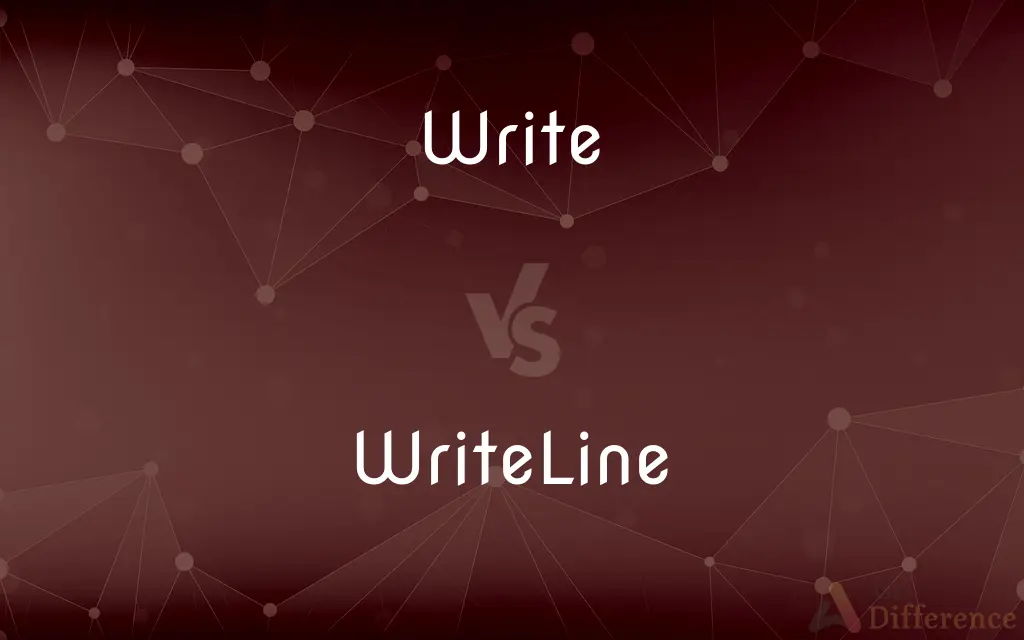 Write vs. WriteLine — What's the Difference?