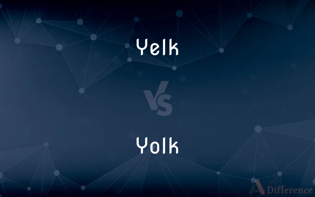Yelk vs. Yolk — What's the Difference?