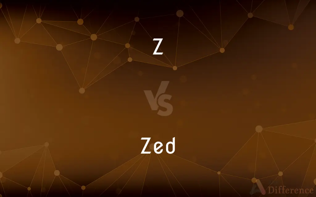 Z vs. Zed — What's the Difference?