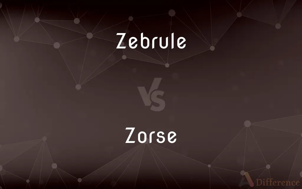 Zebrule vs. Zorse — What's the Difference?