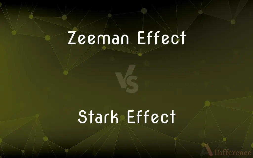 Zeeman Effect vs. Stark Effect — What's the Difference?