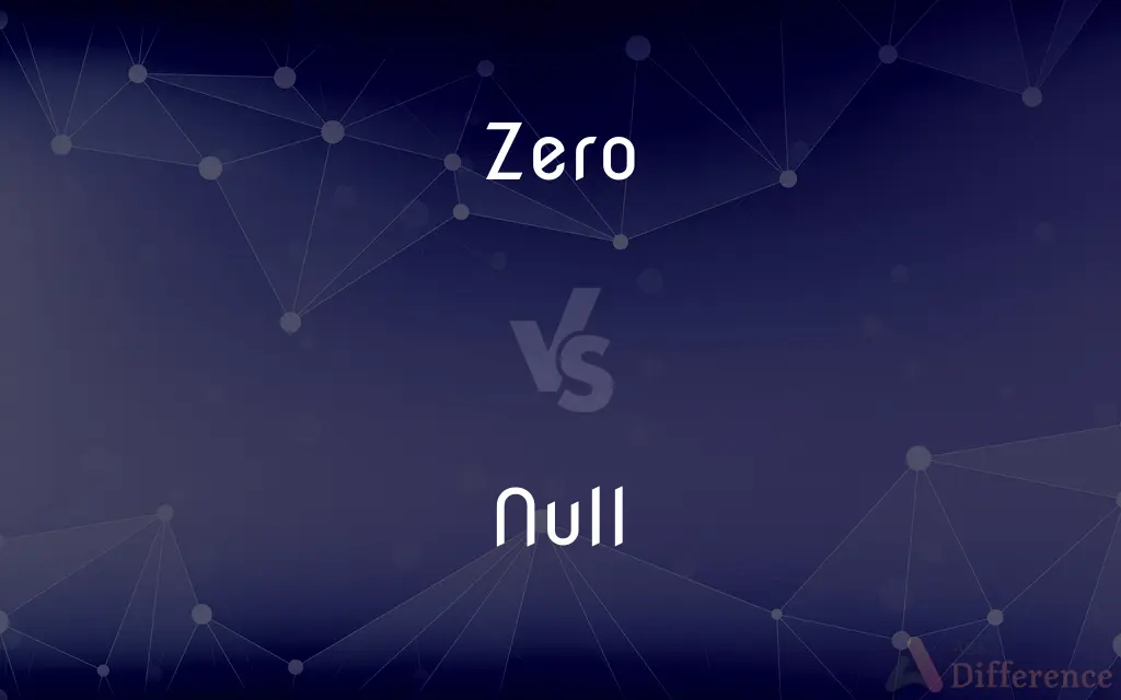 Zero vs. Null — What's the Difference?