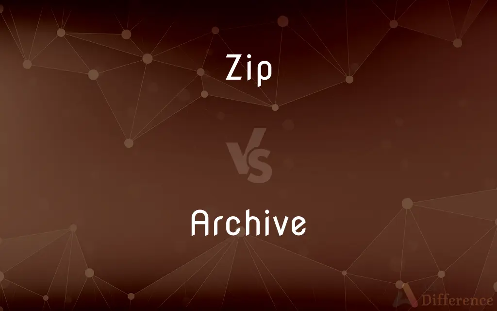 Zip vs. Archive — What's the Difference?