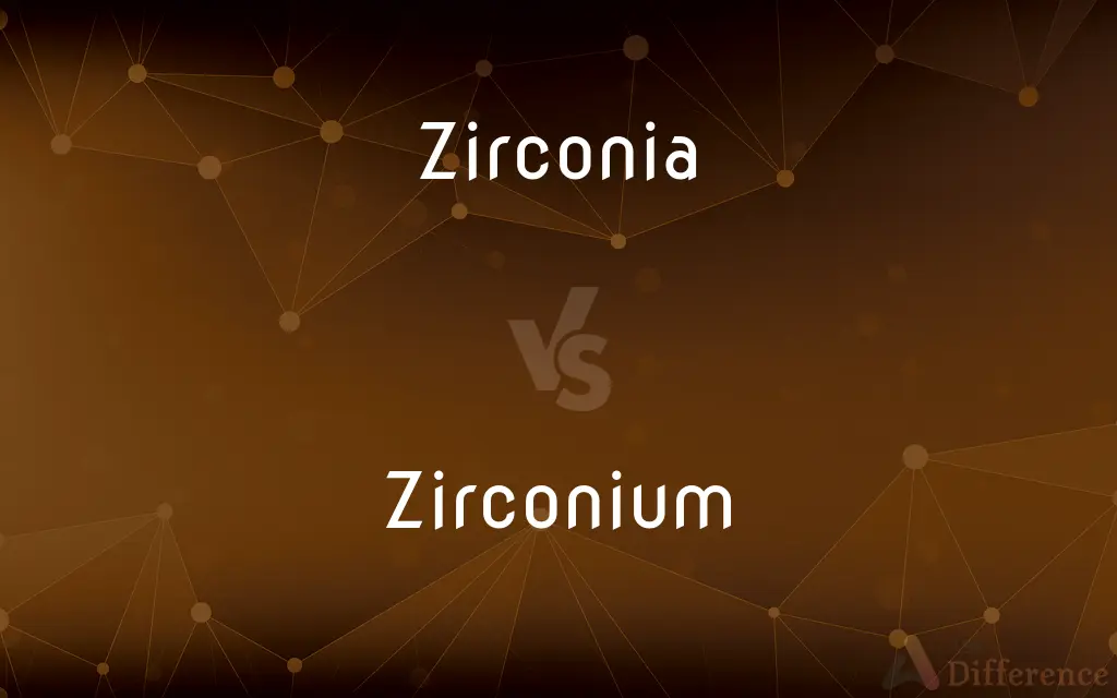 Zirconia vs. Zirconium — What's the Difference?