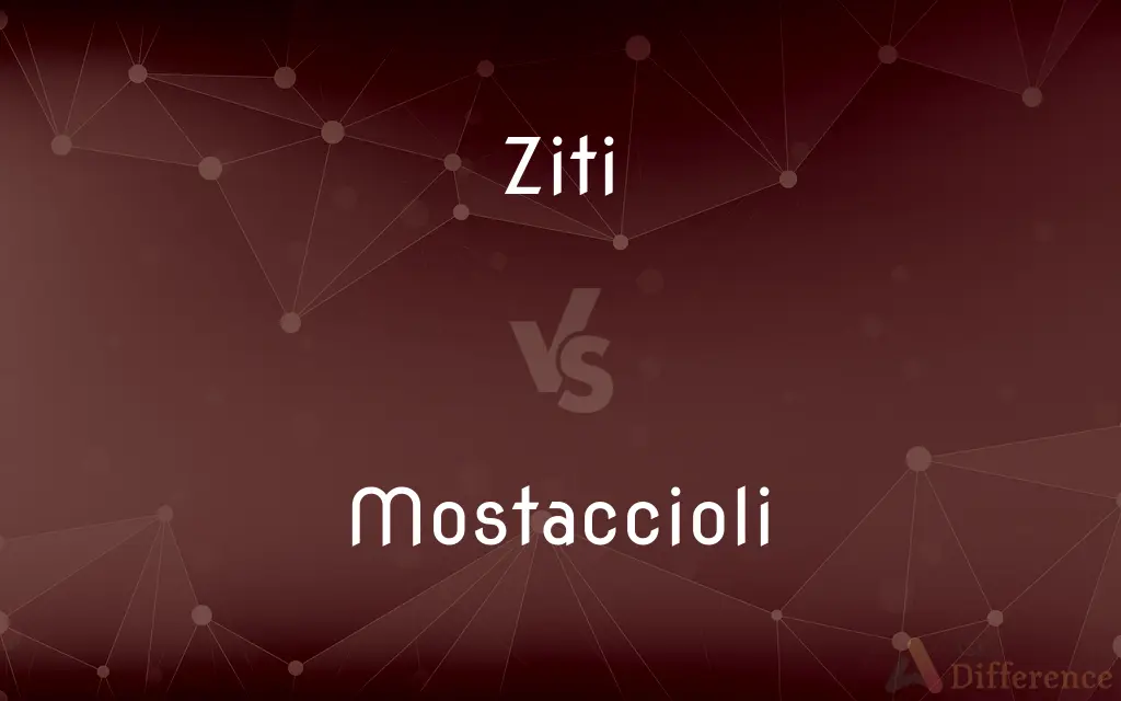 Ziti vs. Mostaccioli — What's the Difference?