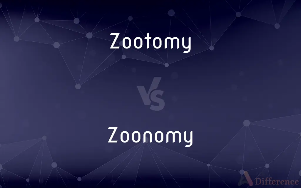 Zootomy vs. Zoonomy — What's the Difference?