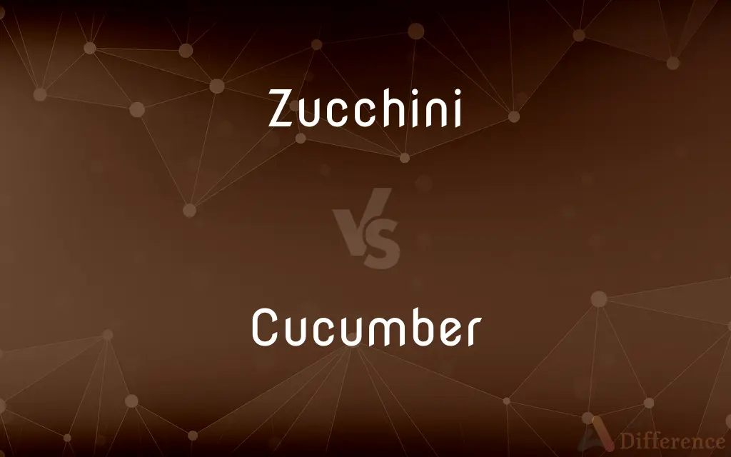 Zucchini vs. Cucumber — What's the Difference?
